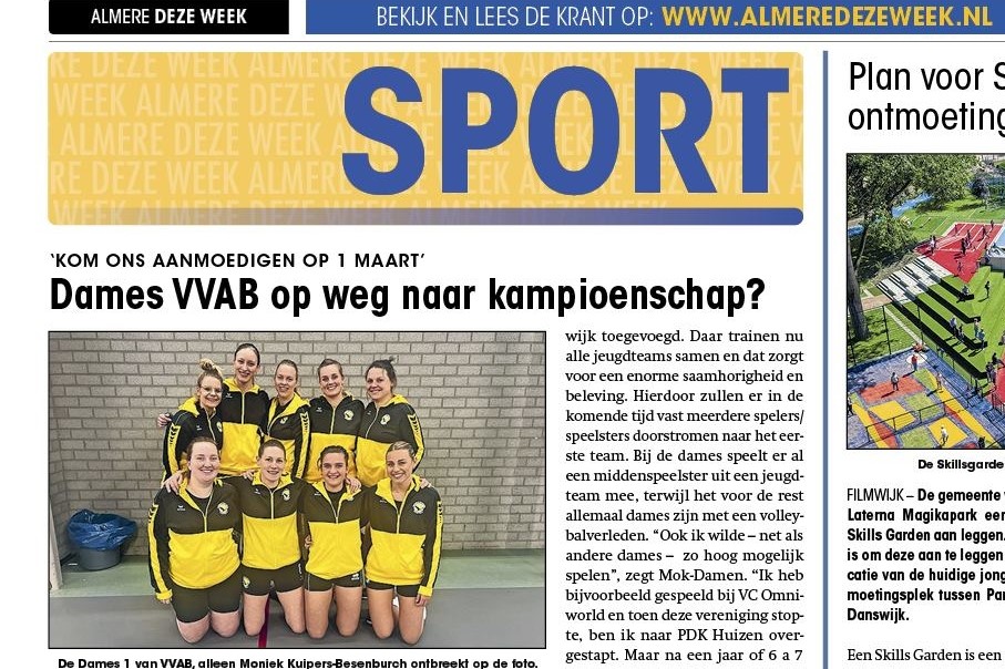 VVAB in de Almere deze week!